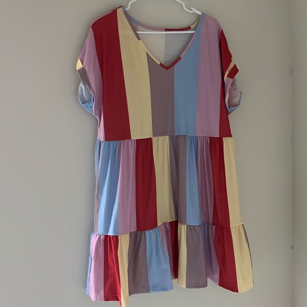 Color Block Dress | Size XL